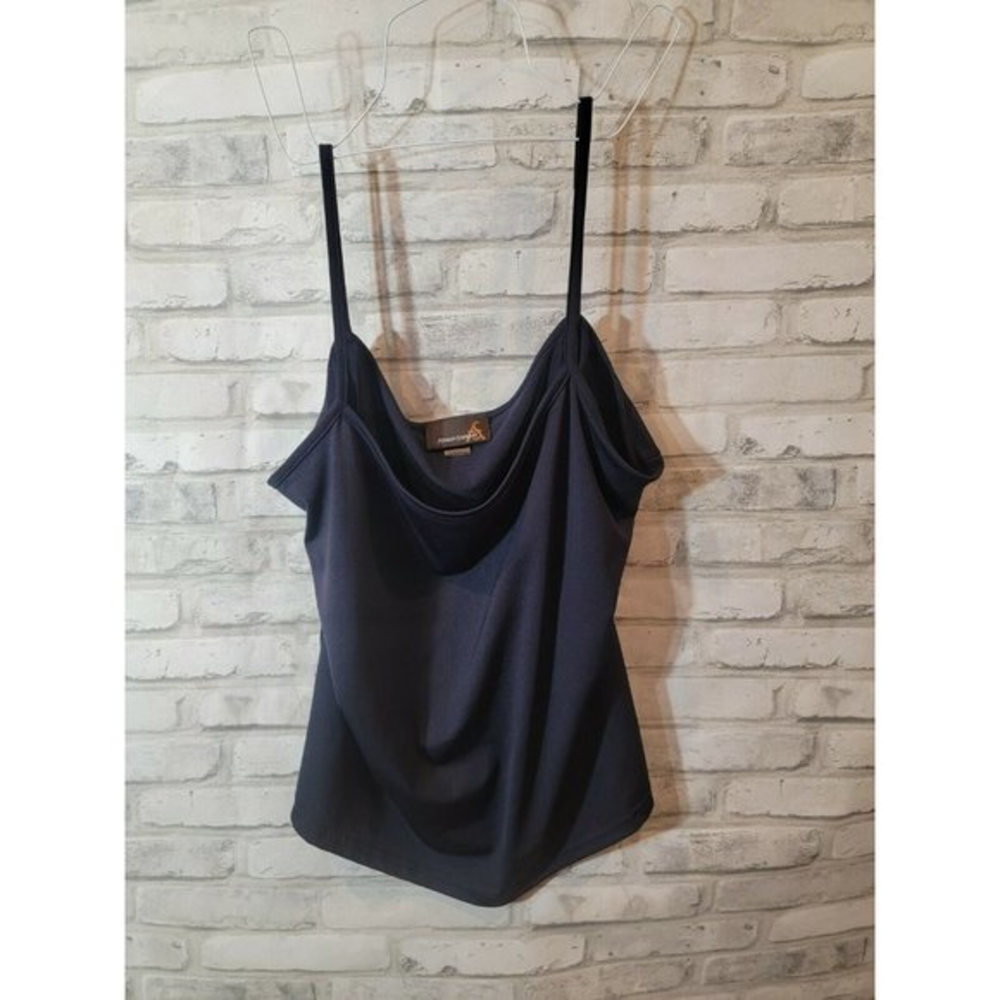 ASHLEY STEWART plus navy blue stretch soft tank top size 18/20 womens